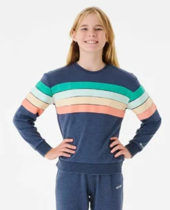 Rip Curl Day Break Crew - Girls (8-14 Years) -Roxy Ski Store 00ggfl 0049 1