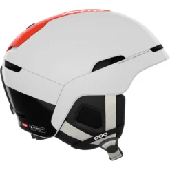 POC Obex BC Spin Helmet -Roxy Ski Store 10106 8043 ObexBCSpin Hydrogen White Fluorescent Orange AVIP right