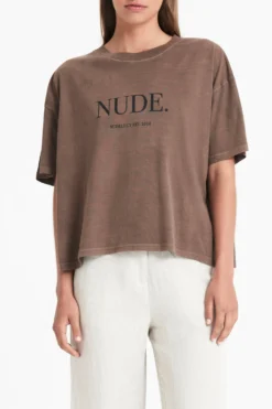 Nude. Washed Tee 17 Nude. Washed Tee -Roxy Ski Store 20221125 NUDELUCY ECOMM NOV184771