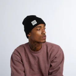 Coal The Uniform Mid Recycled Knit Cuff Beanie -Roxy Ski Store 2202710 BLK A 6 1946x 725bb566 6062 419c 9398 a9980eb36f6e