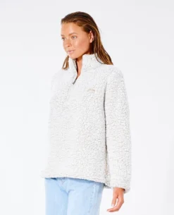 Rip Curl Dark N Stormy 1/4 Zip Crew Jumper 10 Rip Curl Dark N Stormy 1/4 Zip Crew Jumper -Roxy Ski Store 4 zip crew jumper off white 3