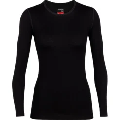Icebreaker Womens Tech Top Long Sleeve Crewe Thermal Top