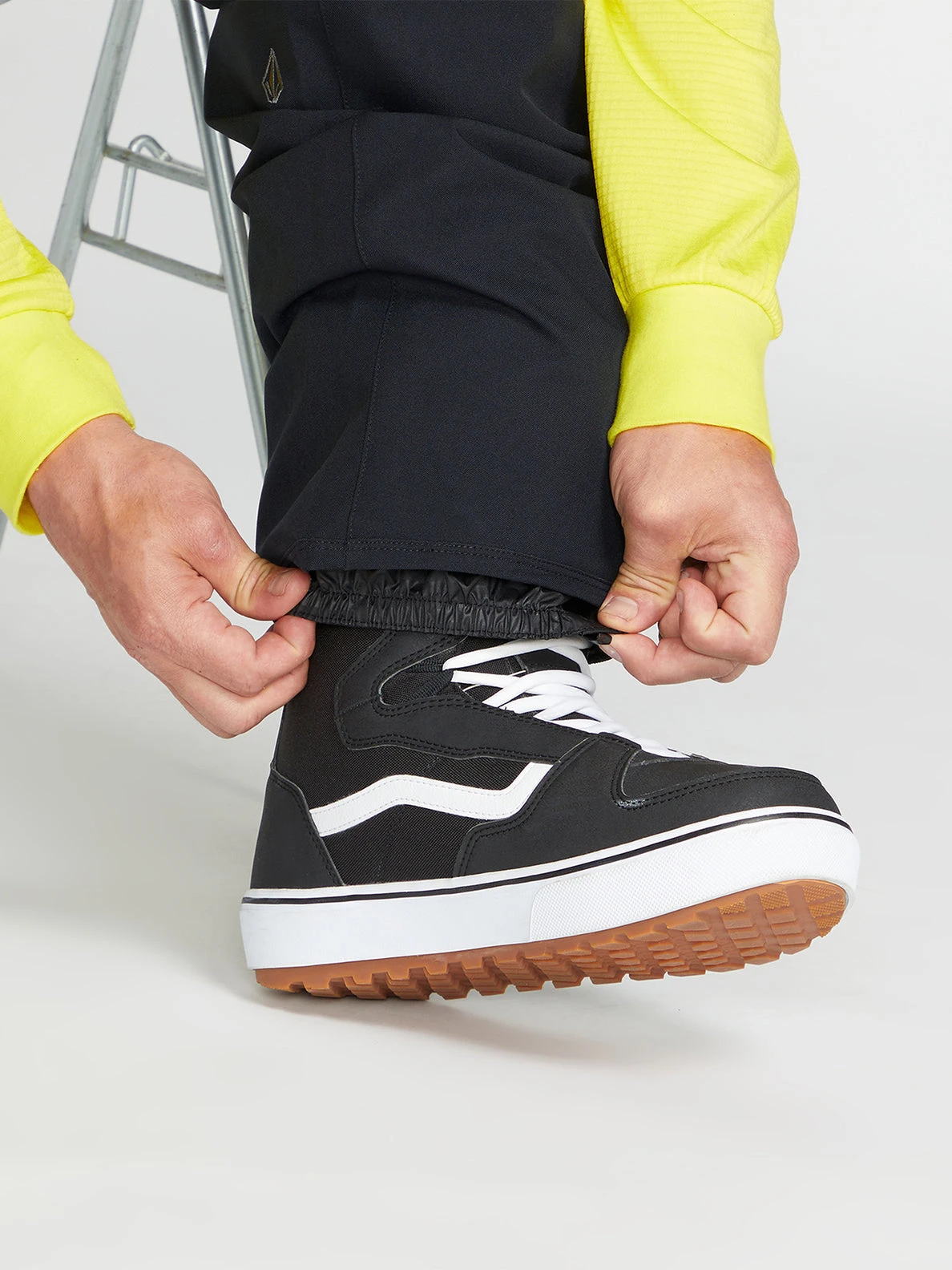 Volcom Mens Freakin Snow Chino Pants - Black 6 Volcom Mens Freakin Snow Chino Pants - Black - Image 6