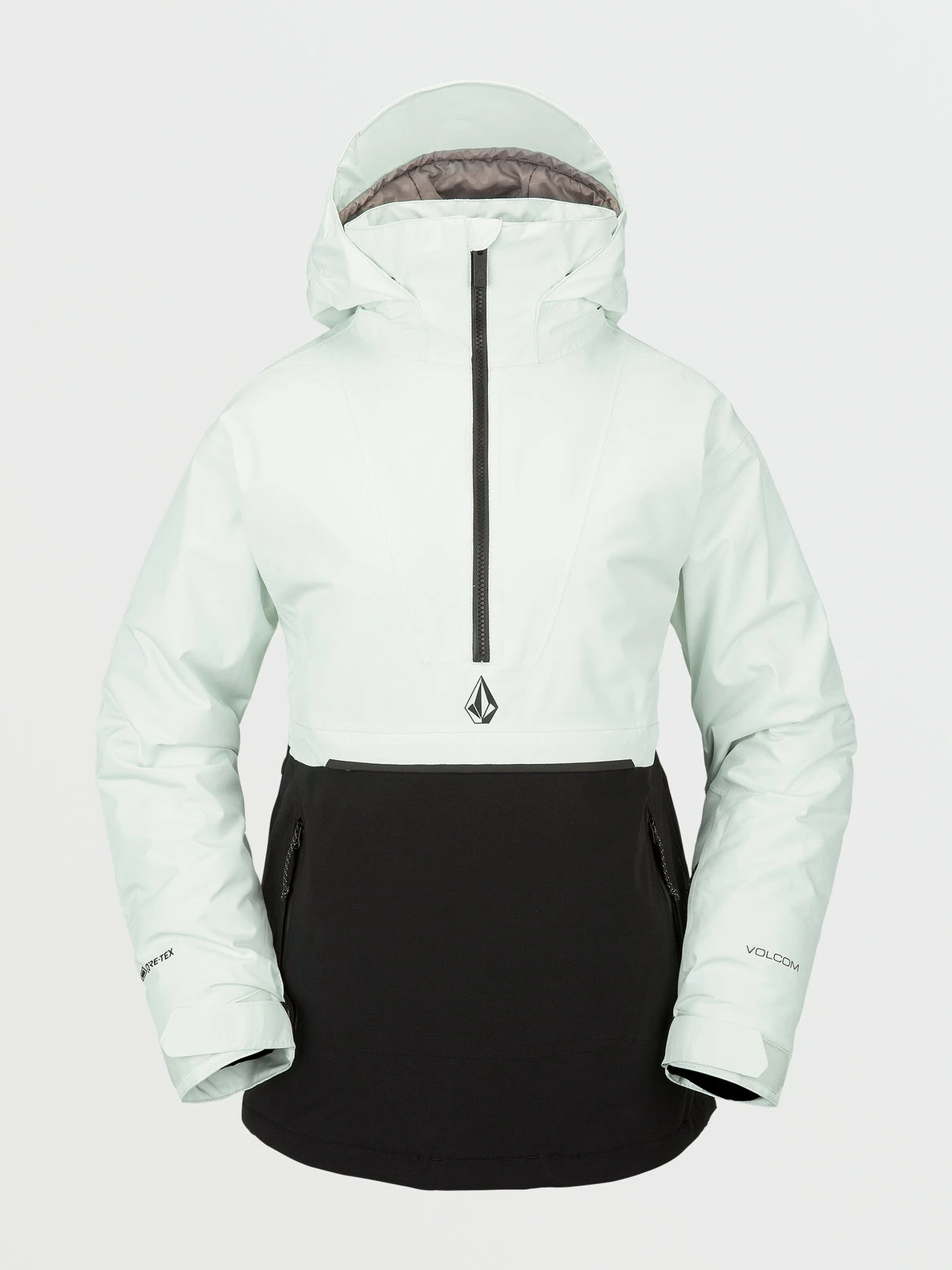 Volcom Womens Fern Insulated Gore-Tex Pullover - Ice Green 1 Volcom Womens Fern Insulated Gore-Tex Pullover - Ice Green