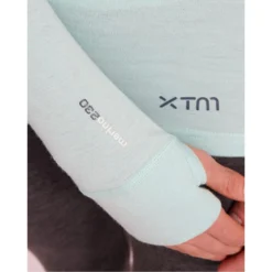 XTM Ladies Merino 230 Wool Zip Neck Long Sleeve Thermal Top -Roxy Ski Store ML003 YCA 05 1ac64187 4e7f 4991