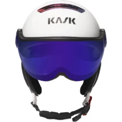 KASK Chrome Visor Snow Helmet -Roxy Ski Store PIUMA R CHROME WHITE RAINBOW FRONT 76035a9c 01ac 4df6 9395 991d69df8c67