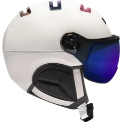 KASK Chrome Visor Snow Helmet -Roxy Ski Store PIUMA R CHROME WHITE RAINBOW SIDE 09e5920d dfae 4d27 8130 372ce78b772f