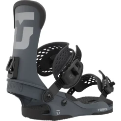 Union Force Snowboard Bindings 2023 -Roxy Ski Store UN 22 FORCE CHARCOAL GREY