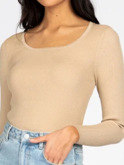 Rusty Charis Low Neckline Long Sleeve Knit Top -Roxy Ski Store W22 FSL0606 OMK 4 1440x d4558f7b 3cb5 4bca a67f 50fcf217a7d6
