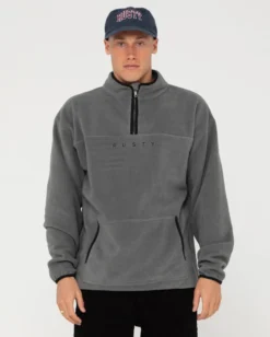 Rusty Polarized 1/4 Zip Polar Fleece Boys