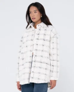 Rusty Alma Sherpa Jacket -Roxy Ski Store W23 JKL0462 COC 3