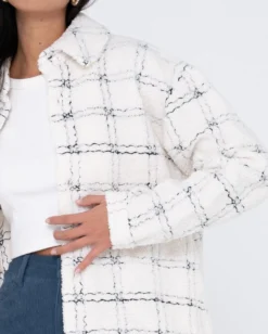 Rusty Alma Sherpa Jacket -Roxy Ski Store W23 JKL0462 COC 4