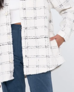 Rusty Alma Sherpa Jacket -Roxy Ski Store W23 JKL0462 COC 6