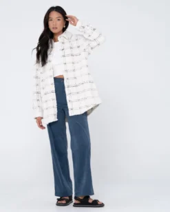 Rusty Alma Sherpa Jacket -Roxy Ski Store W23 JKL0462 COC 7