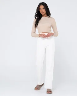 Rusty Solace Long Sleeve Knitted Top -Roxy Ski Store W23 MWL0252 OMK 5