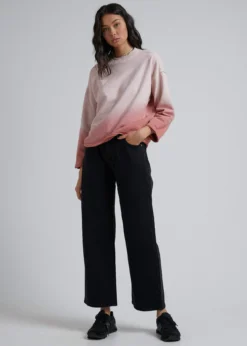 Afends Gretal - Hemp Oversized Crew Neck 8 Afends Gretal - Hemp Oversized Crew Neck -Roxy Ski Store afends gretal hemp oversized crew neck ash pink dip dye ash pink dip dye 3