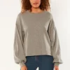 CAMILA LONG SLEEVE KNIT FLEECE TOP