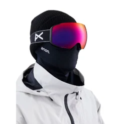 Anon M2 MFI Low Bridge Fit Snow Goggle 10 Anon M2 MFI Low Bridge Fit Snow Goggle -Roxy Ski Store anon m2 mfi low bridge goggle 2023 black perceive sunny red lens 4