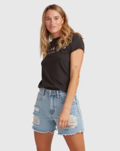 Billabong Serenity Short Sleeve T-Shirt -Roxy Ski Store billabong serenity short sleeve t shirt off black 2