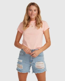 Billabong Serenity Short Sleeve T-Shirt -Roxy Ski Store billabong serenity short sleeve t shirt peachy haze 3