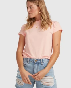 Billabong Serenity Short Sleeve T-Shirt -Roxy Ski Store billabong serenity short sleeve t shirt peachy haze 6