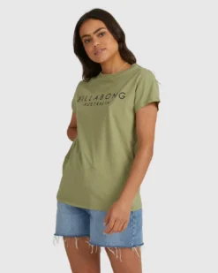 Billabong Serenity T-Shirt -Roxy Ski Store billabong serenity t shirt washed olive 3