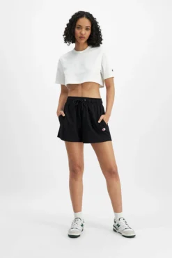 Champion Heritage Crop T-Shirt -Roxy Ski Store champion heritage crop t shirt white 4