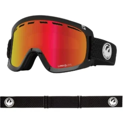 Dragon D1 OTG Snow Goggles -Roxy Ski Store dragon d1 otg snow goggles 2023 split lumalens red ion lumalens rose 1