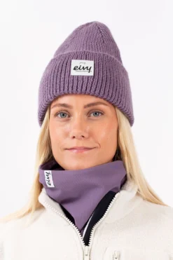 Eivy Easter Rib Wool Beannie -Roxy Ski Store easter rib wool beannie deep purple 1