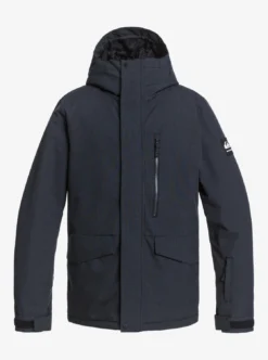 Quiksilver Mission Solid Snow Jacket -Roxy Ski Store eqytj03266 missionsolidjk v kvj0 frt1
