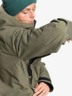 Quiksilver Mission Solid Snow Jacket -Roxy Ski Store eqytj03266 quiksilver w creh frt5