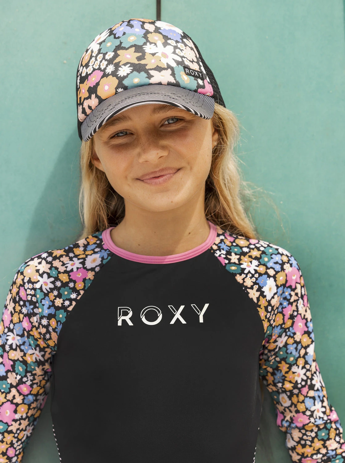 Roxy Girls Honey Coconut Trucker Cap 2 Roxy Girls Honey Coconut Trucker Cap - Image 2