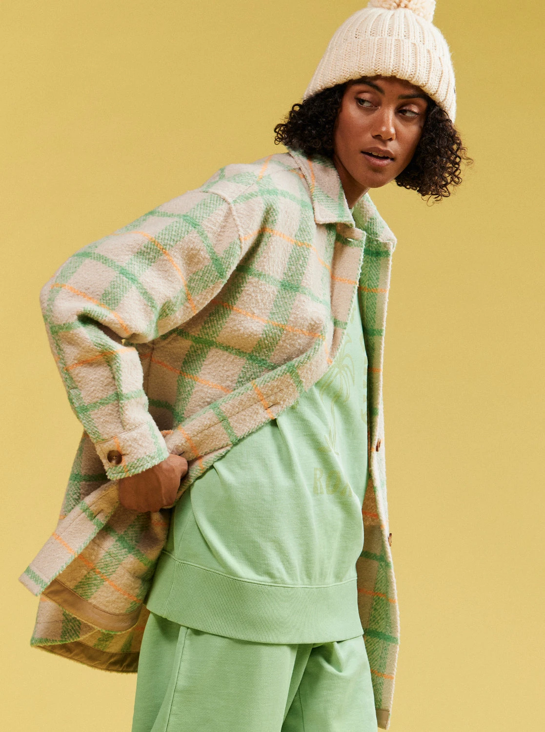 Roxy Womens Check It Out Oversized Overshirt 3 Roxy Womens Check It Out Oversized Overshirt - Image 3