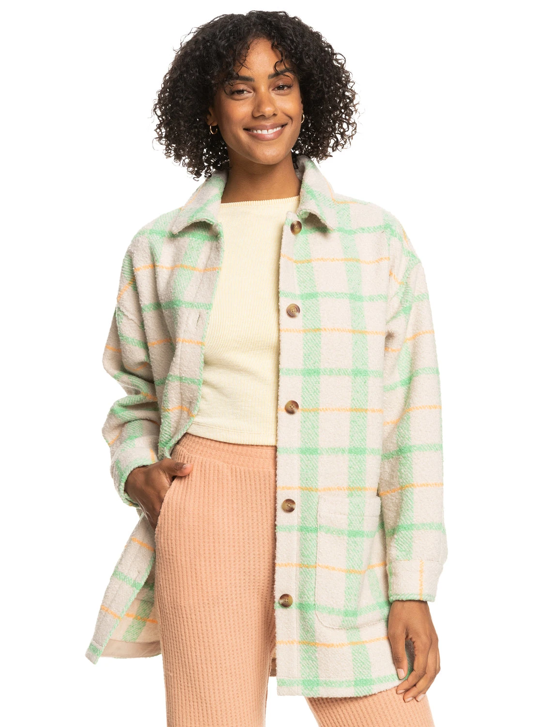 Roxy Womens Check It Out Oversized Overshirt 11 Roxy Womens Check It Out Oversized Overshirt - Image 11
