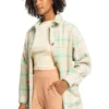 Roxy Womens Check It Out Oversized Overshirt