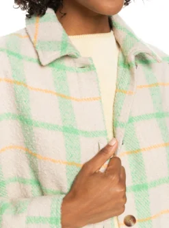 Roxy Womens Check It Out Oversized Overshirt 26 Roxy Womens Check It Out Oversized Overshirt -Roxy Ski Store erjjk03527 roxy w ghy1 frt3
