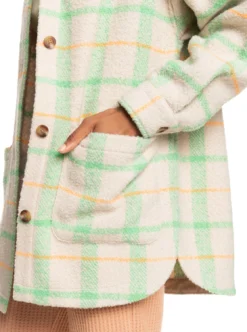 Roxy Womens Check It Out Oversized Overshirt 27 Roxy Womens Check It Out Oversized Overshirt -Roxy Ski Store erjjk03527 roxy w ghy1 frt4