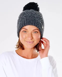 Rip Curl Groundswell Pom Pom Beanie 14 Rip Curl Groundswell Pom Pom Beanie -Roxy Ski Store gbnak1 0476 1