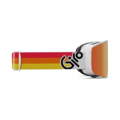 Giro Axis Snow Goggle 23 Giro Axis Snow Goggle -Roxy Ski Store giro axis goggle white orange og vintage vivid ember right