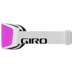 Giro Index 2.0 Asian Fit Snow Goggle -Roxy Ski Store giro index 2 goggle white wordmark amber pink left 29bdb584 dce5 4dce afef 27bf29c15378