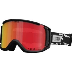 Giro Revolt Snow Goggle -Roxy Ski Store giro revolt goggle black white stained vivid ember hero