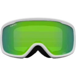 Giro Roam Snow Goggle -Roxy Ski Store giro roam goggle white wordmark loden green front 70942090 5916 4044 bb54 0f18776c0d28