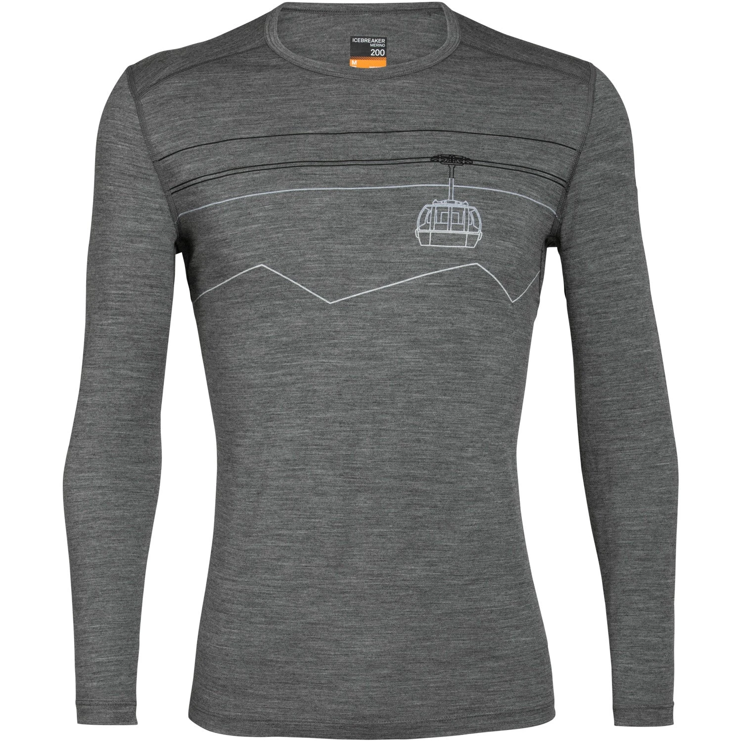 Icebreaker Mens 200 Oasis Peak To Peak Lift Long Sleeve Crewe Thermal Top 1 Icebreaker Mens 200 Oasis Peak To Peak Lift Long Sleeve Crewe Thermal Top
