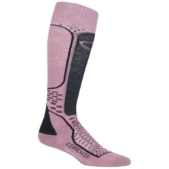 Icebreaker Ski+ Light Over-the-Calf Womens Sock 11 Icebreaker Ski+ Light Over-the-Calf Womens Sock -Roxy Ski Store icebreaker womens ski plus light over the calf sock 2018 opal velvet jet heather 1