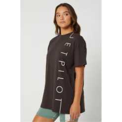 Linear SS Ladies T-Shirt 8 Linear SS Ladies T-Shirt -Roxy Ski Store jetpilot linear ss ladies t shirt charcoal 2