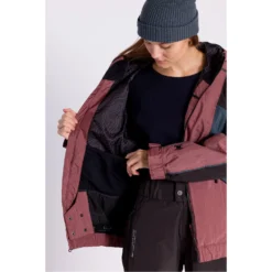 Lovecat Snowboard Jacket -Roxy Ski Store l1 lovecat snowboard jacket burnt rose phantom slate 7