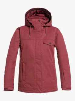 Roxy Womens Billie Snow Jacket 39 Roxy Womens Billie Snow Jacket -Roxy Ski Store roxy womens billie snow jacket oxblood red 10