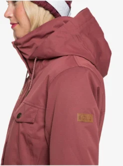 Roxy Womens Billie Snow Jacket 34 Roxy Womens Billie Snow Jacket -Roxy Ski Store roxy womens billie snow jacket oxblood red 5