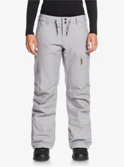 Roxy Womens Nadia Snow Pants -Roxy Ski Store roxy womens nadia snow pants heather grey 1