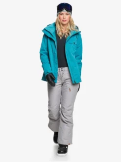 Roxy Womens Nadia Snow Pants -Roxy Ski Store roxy womens nadia snow pants heather grey 8